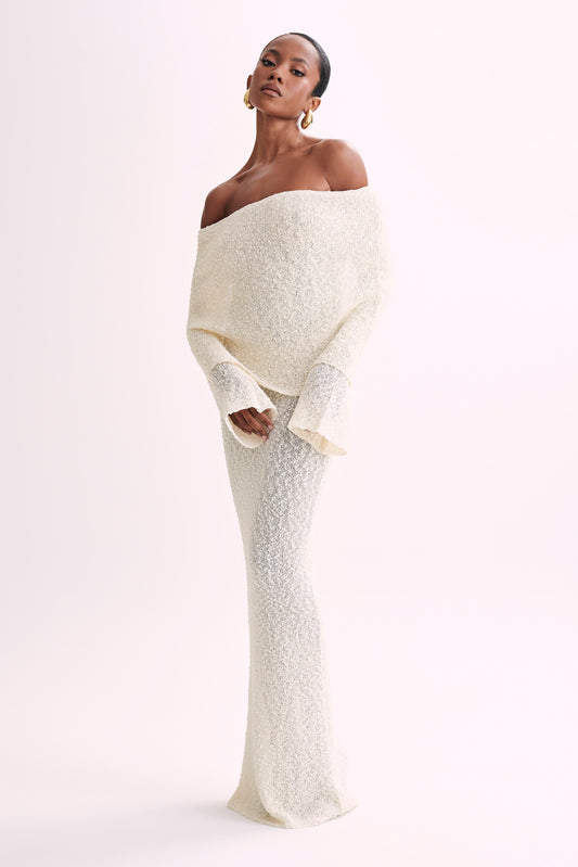 Marisol Off-Shoulder Jurk.