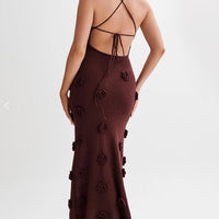 Isabella Gebreide Maxi Jurk